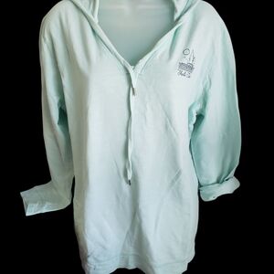 Artisan Blue Oversized Polo Sweatshirt